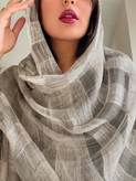 شال زنانه ویسکوز مجلسی راه راهی وارداتی