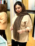 شال زنانه کنفی حصیری